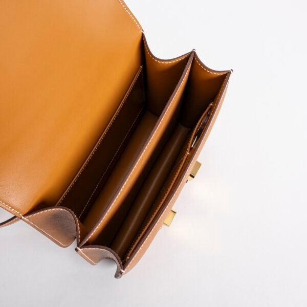 wsxc1731521141030_3 UK London CC37 Gold Epsom Leather Constance 18CM Gold Hardware