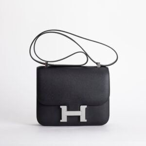 Canada Toronto Constance 24CM Bag Epsom Leather CK89 Noir Silver Hardware
