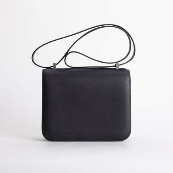 Canada Toronto Constance 24CM Bag Epsom Leather CK89 Noir Silver Hardware