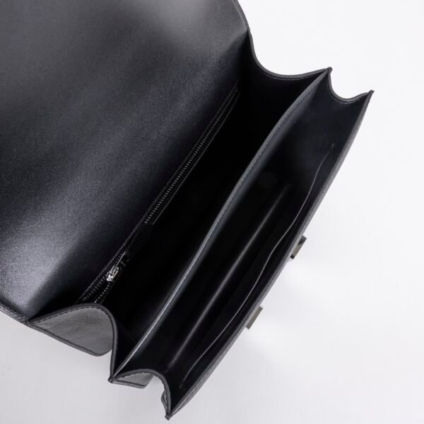 Canada Toronto Constance 24CM Bag Epsom Leather CK89 Noir Silver Hardware