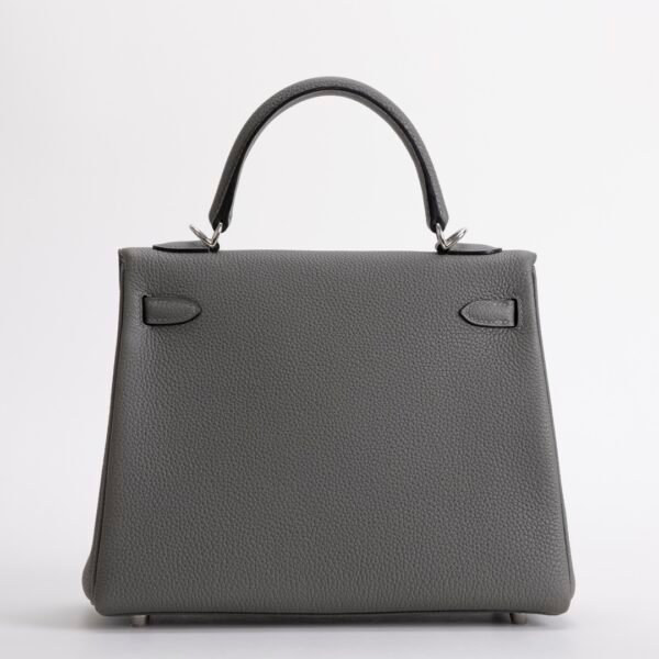 Canada Toronto Kelly 25CM Togo Leather 0L Gris Meyer Silver Hardware