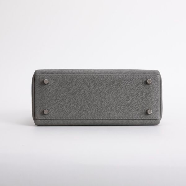 Canada Toronto Kelly 25CM Togo Leather 0L Gris Meyer Silver Hardware