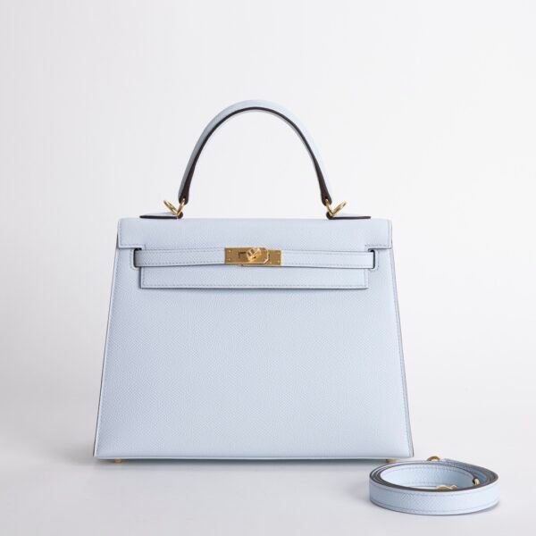 wsxc1731681804705_0-1 Women’s Bag Kelly Sellier 25CM Epsom Leather T0 Blue Brume Gold Hardware