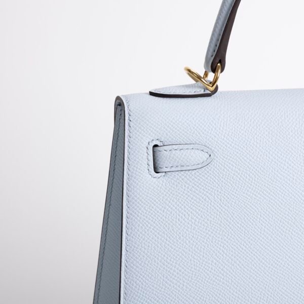 wsxc1731681804705_2 Women’s Bag Kelly Sellier 25CM Epsom Leather T0 Blue Brume Gold Hardware