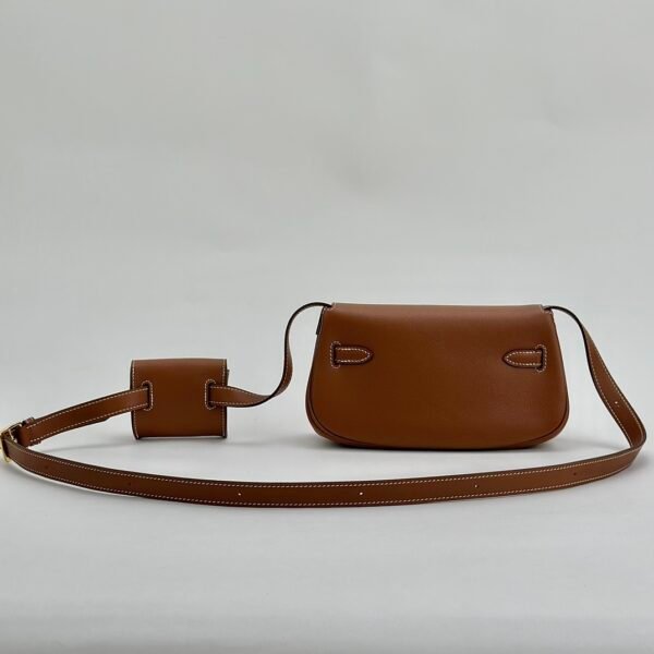 New Arrival CC37 Gold Swift Leather Gold Hardware Kelly Moove Waist Bag