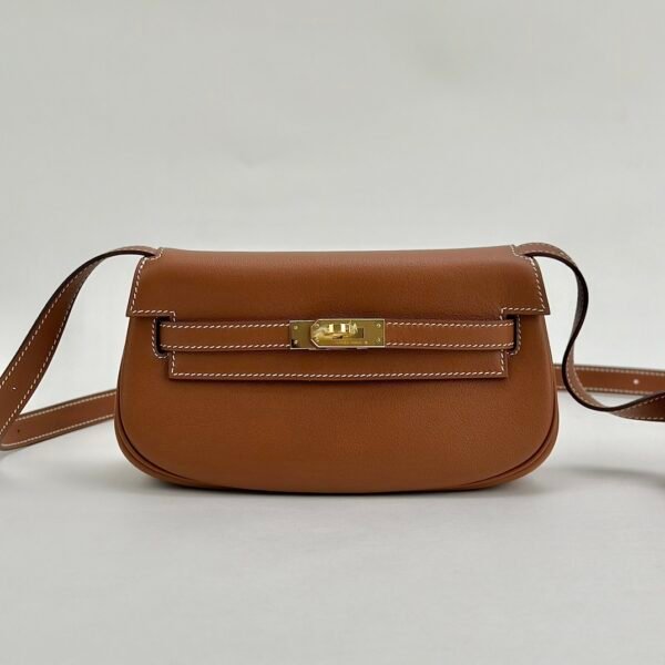 New Arrival CC37 Gold Swift Leather Gold Hardware Kelly Moove Waist Bag