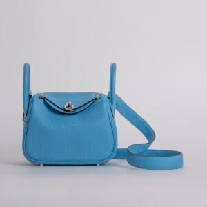 Canada Toronto Mini Lindy 19CM P3 Blue De Nord Clemence Leather Silver Hardware