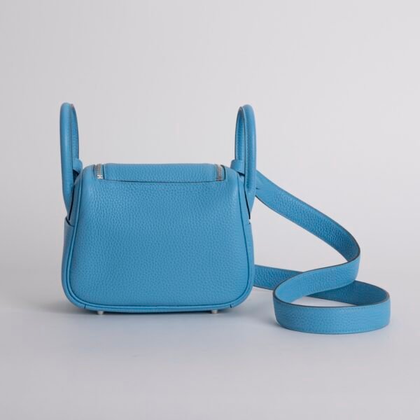 Canada Toronto Mini Lindy 19CM P3 Blue De Nord Clemence Leather Silver Hardware