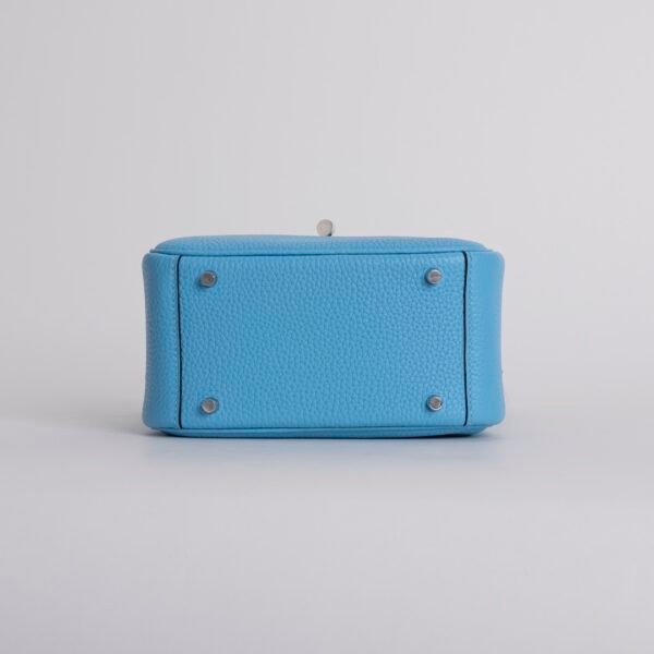 Canada Toronto Mini Lindy 19CM P3 Blue De Nord Clemence Leather Silver Hardware