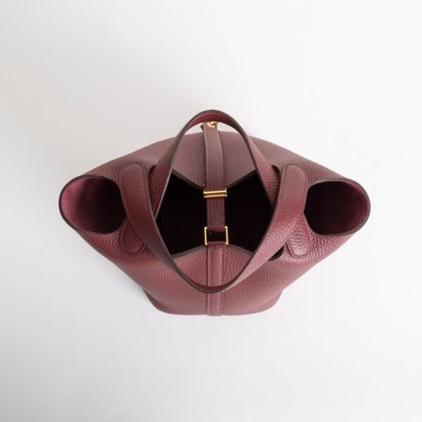 wsxc1732127315729_4 Women’s Tote Bag Picotin 18CM Clemence Leather Silver Hardware CC55 Rouge H Gold Hardware