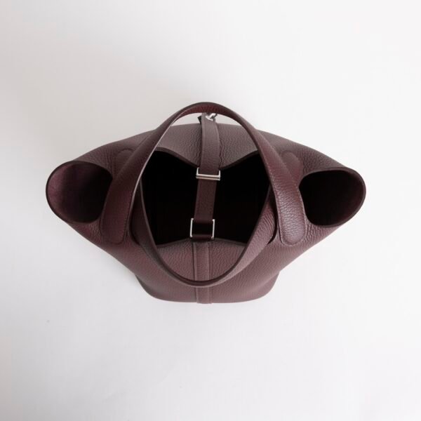 wsxc1732127319193_4 Luxury Women’s Bag Clemence Leather 0G Rouge Sellier Picotin 18CM Silver Hardware