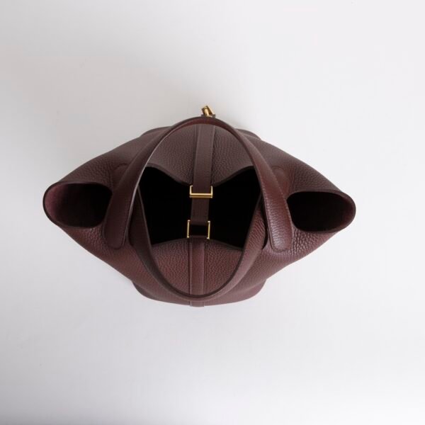 UK London Picotin 18CM Clemence Leather 0G Rouge Sellier Gold Hardware