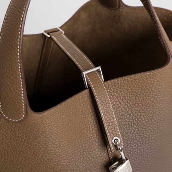 Canada Ottawa Picotin 22CM CK37 Gold Clemence Leather Silver Hardware