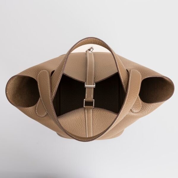 Canada Ottawa Picotin 22CM CK37 Gold Clemence Leather Silver Hardware