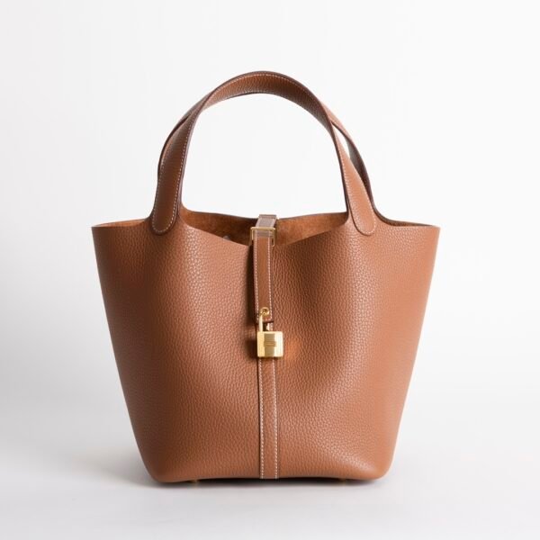 wsxc1732379879547_0-1 Women’s Bag CC37 Gold Clemence Leather Picotin 22CM Gold Hardware