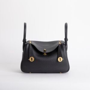 wsxc1732379998519_0-1 USA Washington Lindy 26CM Clemence Leather CC89 Noir Gold Hardware