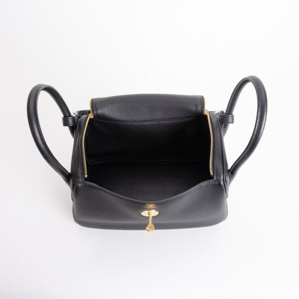 USA Washington Lindy 26CM Clemence Leather CC89 Noir Gold Hardware