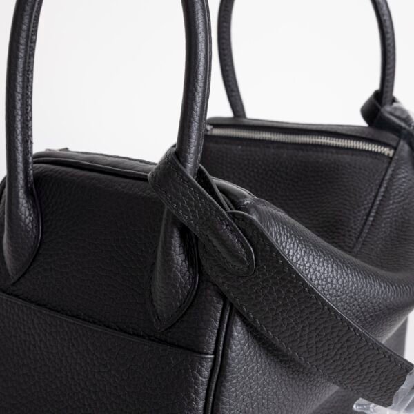 Full Handmade Clemence Leather Lindy Bag 26CM Clemence Leather CK89 Noir Silver Hardware