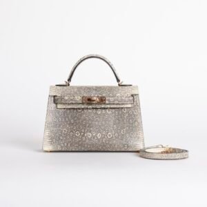 wsxc1732380077223_0 Australia Canberra Mini Kelly 19CM Ombre Lizard Leather Rose Gold Hardware