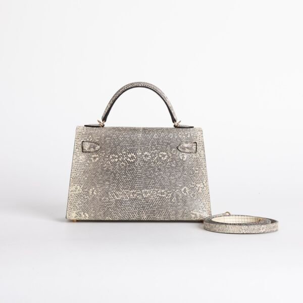 Australia Canberra Mini Kelly 19CM Ombre Lizard Leather Rose Gold Hardware