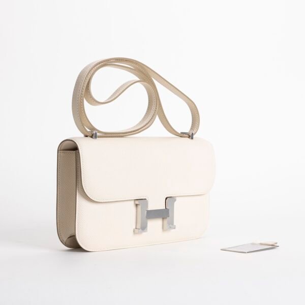 Australia Canberra Constance 24 Elan Epsom Leather CK10 Craie Silver Hardware