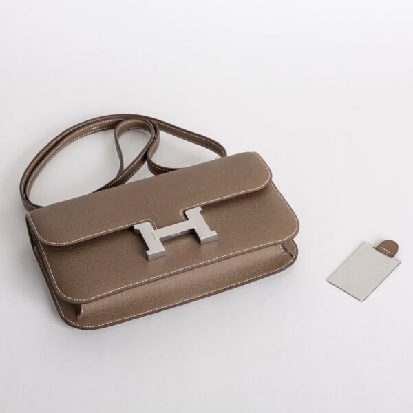 Women’s Bag Constance 24 Elan CK18 Etoupe Epsom Leather Silver Hardware