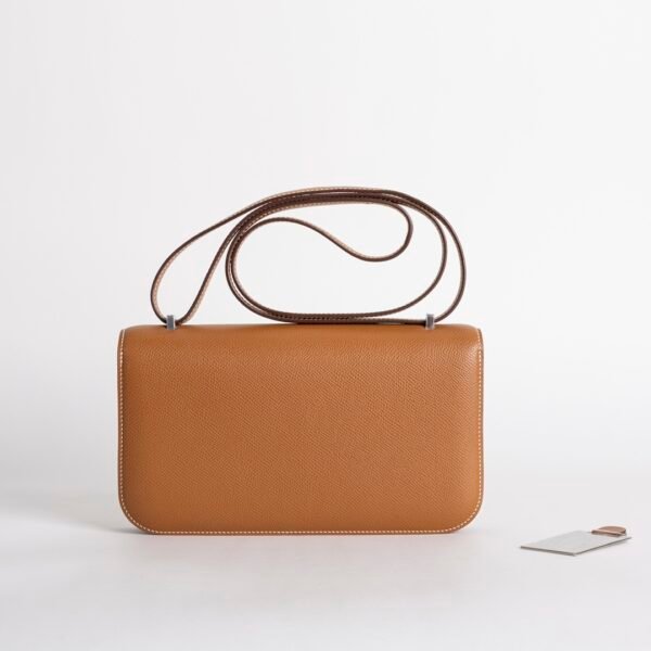 Luxury Bag CK37 Gold Epsom Leather Constance 24 Elan Silver Hardware