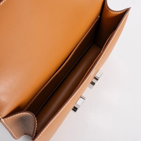 Luxury Bag CK37 Gold Epsom Leather Constance 24 Elan Silver Hardware