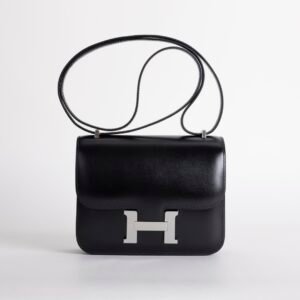 Australia Sydney Box Leather Constance 18CM CK89 Noir Silver Hardware