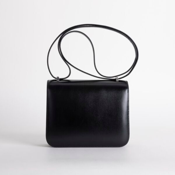 Australia Sydney Box Leather Constance 18CM CK89 Noir Silver Hardware