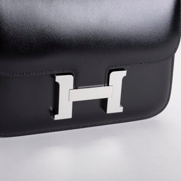 Australia Sydney Box Leather Constance 18CM CK89 Noir Silver Hardware