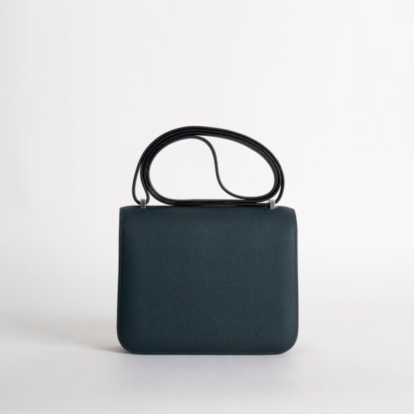 Women’s Shoulder Bag Epsom Leather V0 Vert Rousseau Constance 18CM Silver Hardware