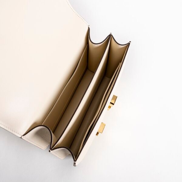 Women’s Shoulder Bag Epsom Leather Constance 18CM I2 Nata Gold Hardware