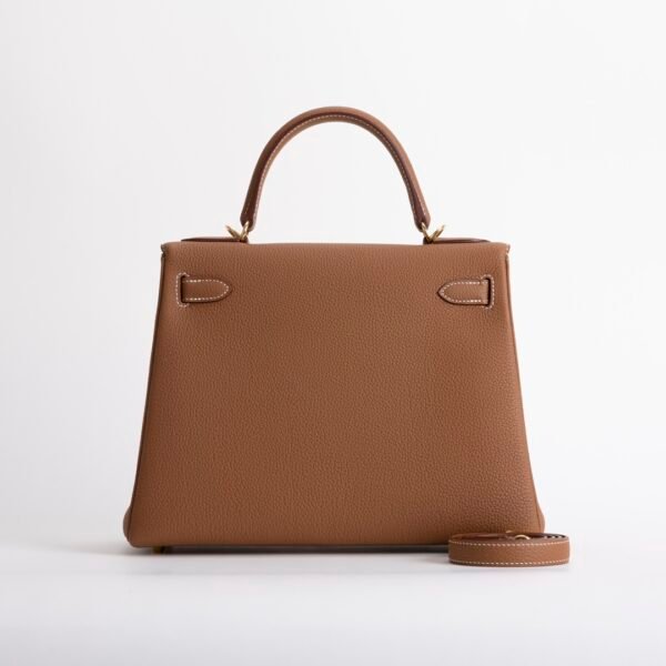 USA New York CC37 Gold Togo Leather Kelly 28CM Gold Hardware