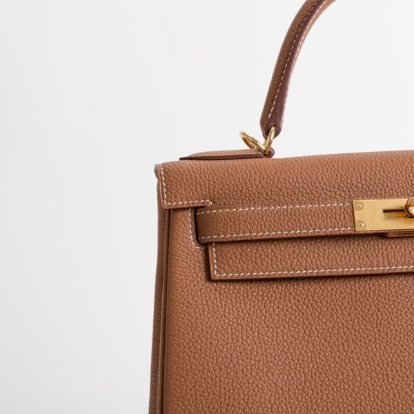 USA New York CC37 Gold Togo Leather Kelly 28CM Gold Hardware