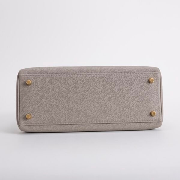 Russia Moscow Kelly 28CM Togo Leather M8 Gris Asphalt Gold Hardware