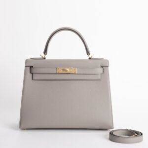 wsxc1733328470379_0-1 UAE Dubai Kelly Bag 28CM Epsom Leather M8 Gris Asphalt Gold Hardware