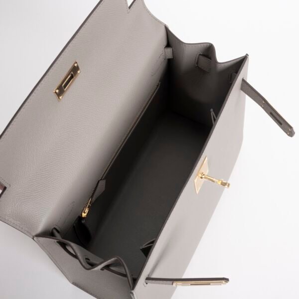 wsxc1733328470379_5 UAE Dubai Kelly Bag 28CM Epsom Leather M8 Gris Asphalt Gold Hardware