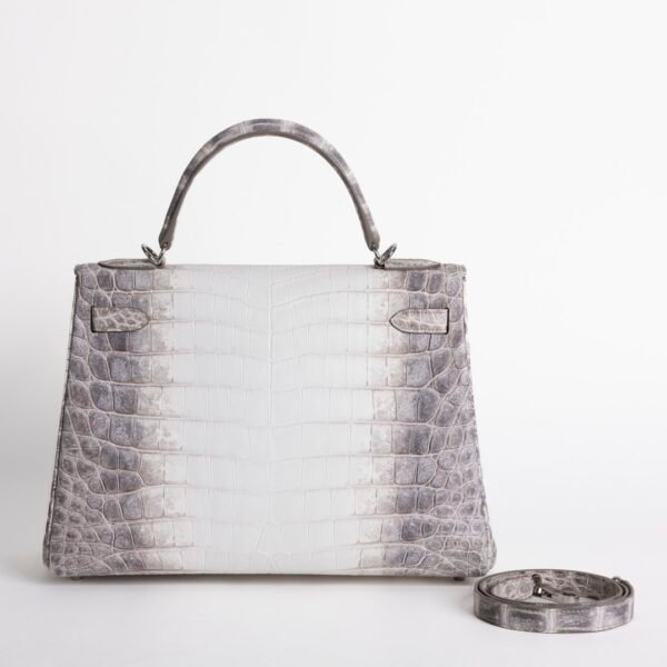 UAE Dubai Himalaya Crocodile Leather Kelly 32CM Silver Hardware
