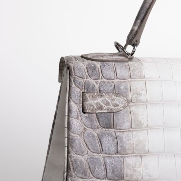 UAE Dubai Himalaya Crocodile Leather Kelly 32CM Silver Hardware