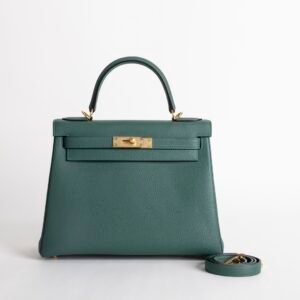 wsxc1734020370205_0 Women’s Tote Bag Togo Leather Kelly 28CM Z6 Malachite Gold Hardware