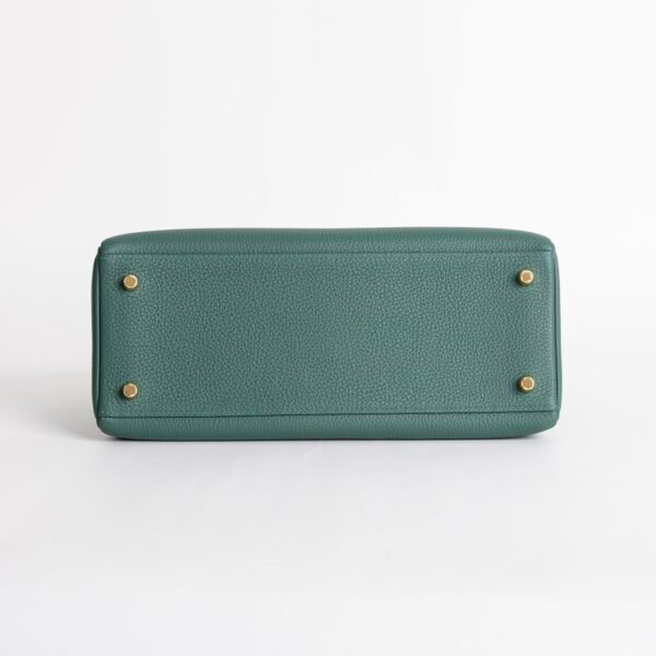 Women’s Tote Bag Togo Leather Kelly 28CM Z6 Malachite Gold Hardware