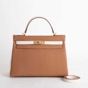 Women’s Bag Kelly 32CM Togo Leather 37 Gold / 10 Craie Gold Hardware