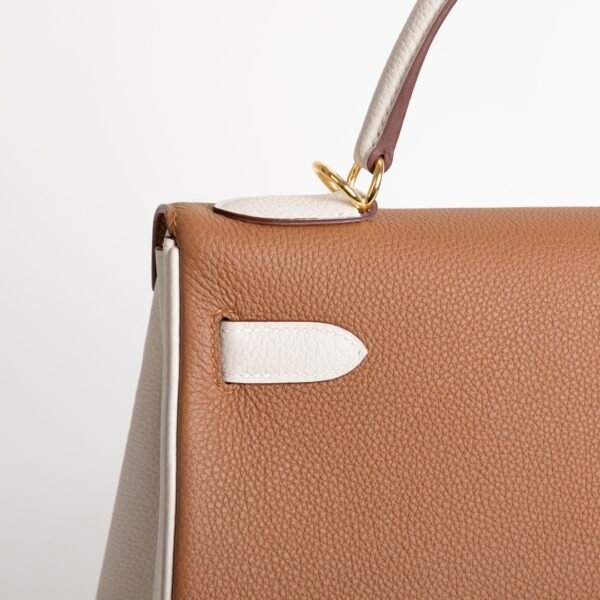 Women’s Bag Kelly 32CM Togo Leather 37 Gold / 10 Craie Gold Hardware