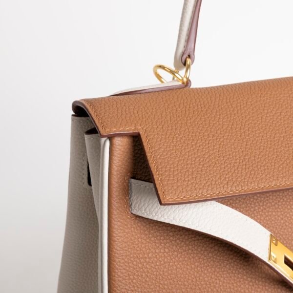 Women’s Bag Kelly 32CM Togo Leather 37 Gold / 10 Craie Gold Hardware