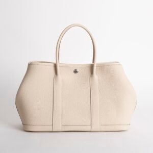 USA New York Negonda Leather CK10 Craie Garden Party 30CM Silver Hardware