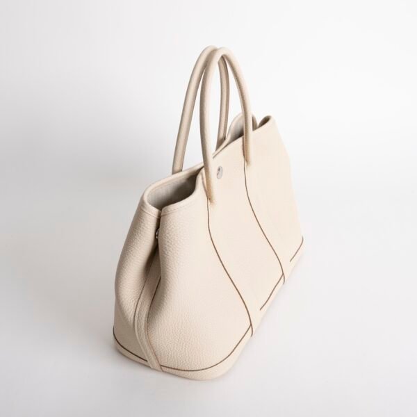 USA New York Negonda Leather CK10 Craie Garden Party 30CM Silver Hardware