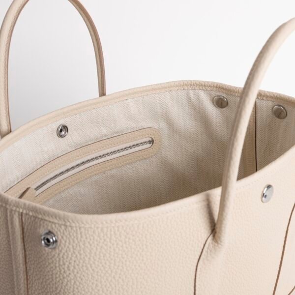 USA New York Negonda Leather CK10 Craie Garden Party 30CM Silver Hardware