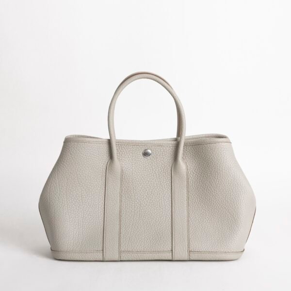 wsxc1734454359523_0-1 Women’s Shopping Bag Garden Party 30CM Negonda Leather 8L Beton Silver Hardware