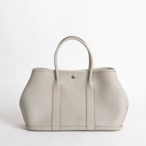 wsxc1734454359523_0 Women’s Shopping Bag Garden Party 30CM Negonda Leather 8L Beton Silver Hardware